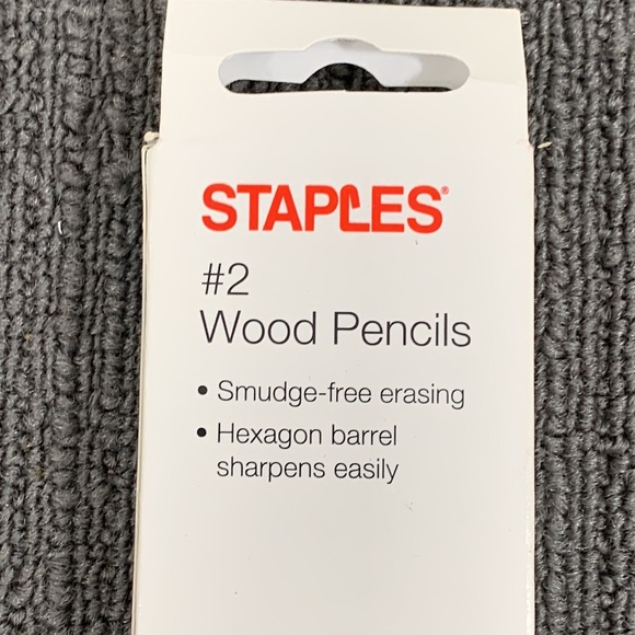 3 Boxes Staples #2 Wood Pencils Smudge-free Erasing Hexagon Barrell 12 per box - Picture 8 of 9